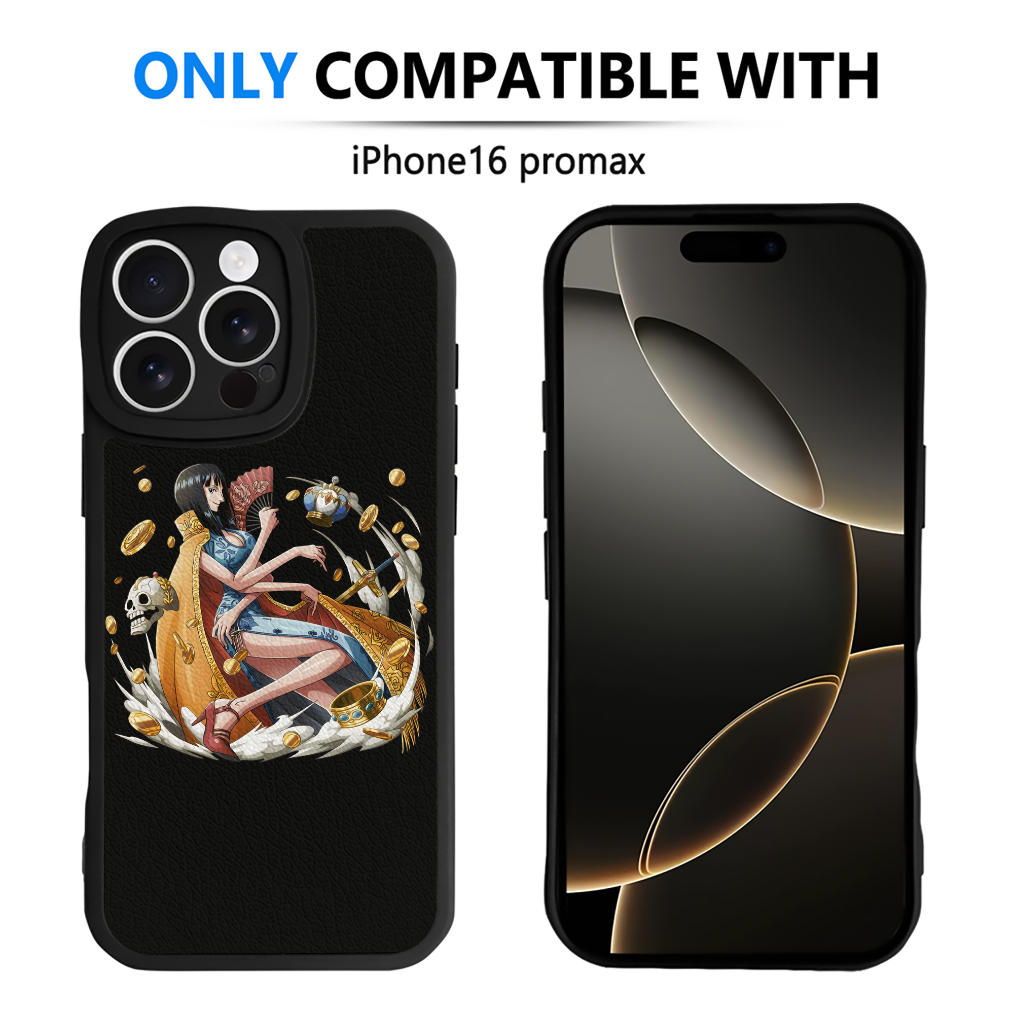 （画像用） ワンピース ニコ・ロビン ONE PIECE Nico Robin 【iPhone 16シリーズ対応】シリコンスマホケース（レザー調） 材質：シリコン
